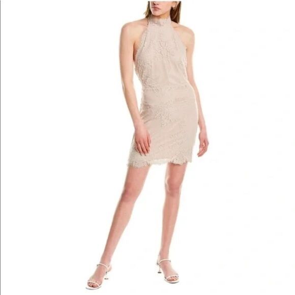 ✨ FREE PEOPLE Harper High Neck Halter Lace Dress✨ - Picture 3 of 14